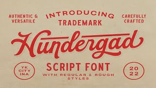 Hundergad Script Font Free Download [upl. by Ahsaela603]