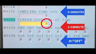 Setting Screen Saver Timer in Fanuc controls in Parameter 3123 [upl. by Nalro390]