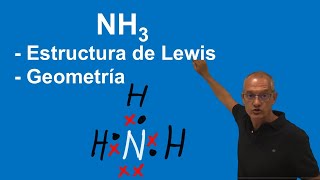 NH3 Estructura de Lewis y geometría [upl. by Veriee259]