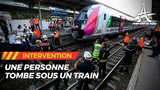 UNE PERSONNE TOMBE SOUS UN TRAIN [upl. by Neelik]