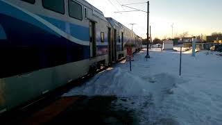 RTM exAMT ALP45DP and multilevel cars leaving Sunnybrooke train station [upl. by Gennie466]