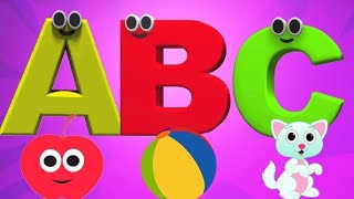 ABCD Phonics song abcd Two words Nursery rhymes A to Z alphabet phonics sound Chichoo tv [upl. by Ailemaj439]