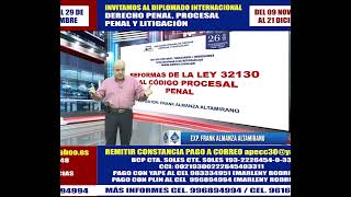 CONFERENCIA SOBRE RECIENTE MODIFICATORIAS MATERIA PENAL ANÁLISIS DE LEY 32108  EXP FRANK ALMANZA [upl. by Ng]