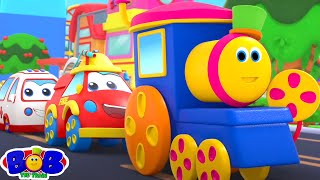 Train Song Cartoon Videos Fun for Kids Street Vehicle Rhymes by Bob The Train [upl. by Nitsej]