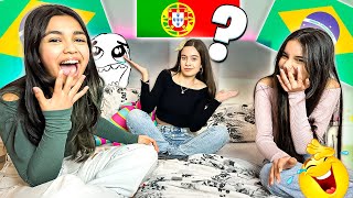 PORTUGUÊS DE PORTUGAL X PORTUGUÊS DO BRASIL DESAFIO COM MINHAS AMIGAS [upl. by Annua827]