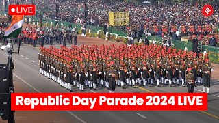 Republic Day Parade 2024 75th Republic Day Parade at Kartavya Path  26 January Parade 2024 [upl. by Otxilac]