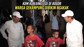 WARGA SEKAMPUNG DIBIKIN NGAKAK SAAT KDM KUNJUNGI EGI DI BOGOR [upl. by Ydnerb]