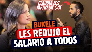 Bukele le Baja Presupuesto a Diputados a 11 Mil  Claudia Ortiz les metio Gol ⚽️ [upl. by Ikiv]