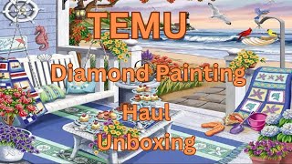 Temu Diamond Painting Haul  Unboxing  Diamond Art [upl. by Nicole]