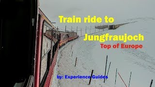 Train ride to Jungfraujoch  Switzerland [upl. by Aratnahs]