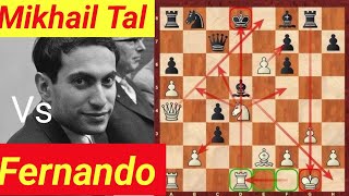 Mikhail Tal vs Francesco  Tal best chess gameTal amazing sacrificetal famous gamesTal chesstal [upl. by Otrebron]