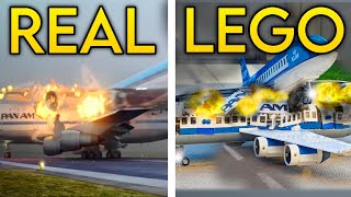 Plane Crash Animation VS Lego Recreation FULL MOVIE [upl. by Alimhaj997]