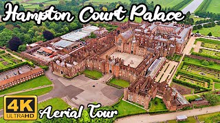 Historical Home Of King Henry VIII  Hampton Court Palace  Aerial Tour [upl. by Anglim89]