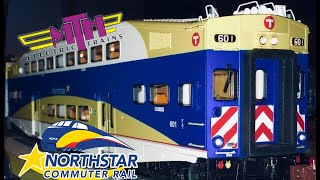 Review MTH Metro Transit NorthStar Bombardier Passenger set [upl. by Acirem]