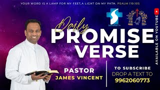 NOVEMBER  29TH  DAILY PROMISE VERSE  PASTOR D JAMES VINCENT  ESTHER PRAYER HOUSE [upl. by Nolyag]