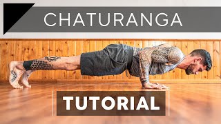 Chaturanga Pose Tutorial  Breathe and Flow Yoga [upl. by Accem]