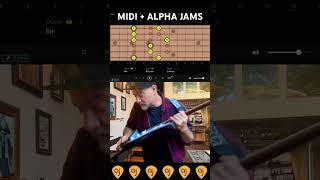 Midi  Alpha Jams  How To Get Guitar Notes to Show Up Onscreen alphajams midiguitar [upl. by Galan]