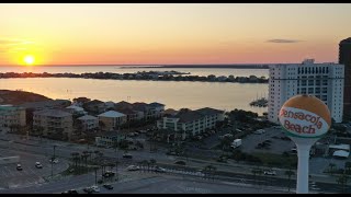 Pensacola Beach Florida 4K Relaxing Drone Footage [upl. by Aleehs]