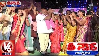 Jogu Ramanna Participate In Boddemma Festival Celebrations In Adilabad  Teenmaar News  V6 News [upl. by Letsyrc]