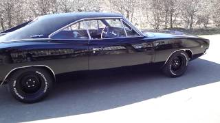 dodge charger 1968 440 RT sound of engine at idle [upl. by Lilhak]