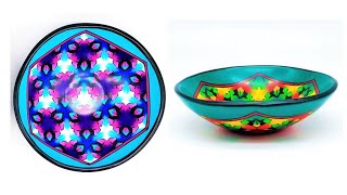 Polymer Clay Bowls with Hexagon Designs [upl. by Oeniri]