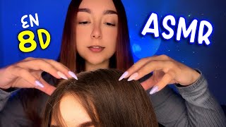 asmr MASAJE CAPILAR intenso 💆‍♀️  en 8d 🤯 [upl. by Aihtnamas]