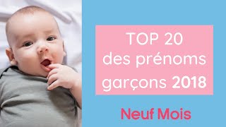 Top 20 des prénoms garcon 2018 [upl. by Anwadal781]