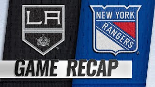 Toffolis OT winner rallies Kings past Rangers 43 [upl. by Sophia382]