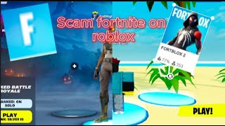 Testing Ripoff versions of Fortnite on Roblox [upl. by Dirtsa]