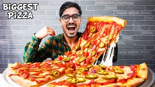 I Ate Biggest Pizza Slice In The World Pizza Eating Challenge [upl. by Malinda]