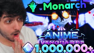 I Spent 1 MILLION Gems To Get 01 MONARCH ALUCARD in Anime Vanguards Roblox [upl. by Peggie]