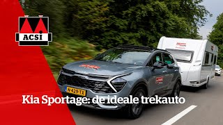 Caravan trekken met Kia Sportage 16 tGDi  ACSI FreeLife TestTour 2022  Wallonië [upl. by Yorker]