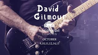 David Gilmour  London Shows Announced royalalberthall [upl. by Naruq]