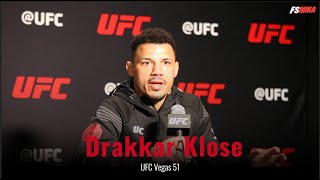 Drakkar Klose UFC Vegas 51 postfight interview [upl. by Seitz]