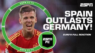 SPAIN TOOK CARE OF BUSINESS ESPN FC Live reacts to their nailbiter 21 win over Germany in Euros [upl. by Kimble634]