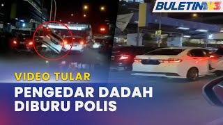 JENAYAH  Pengedar Dadah Rempuh 4 Kenderaan Diburu Polis [upl. by Bettzel]