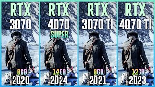 RTX 3070 vs RTX 4070 SUPER vs RTX 3070 TI vs RTX 4070 TI  Test in 25 Games [upl. by Terris]