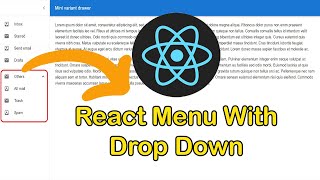 How to Create React Sidebar with Dropdown Menu Tutorial in Hindi Using MUI [upl. by Aneez386]