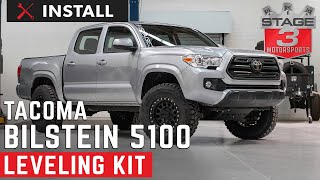 20162020 Tacoma Bilstein B8 5100 Adjustable Leveling Shock Kit Install [upl. by Randal]