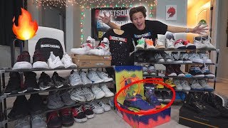 SHOWING MY ENTIRE SUPER RARE SHOE COLLECTION 🔥🔥 [upl. by Tristram]