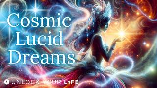 Cosmic Lucid Dreaming Hypnosis Meditation  Find Answers in Your Dreams [upl. by Atnim674]