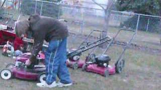 Craftsman Lawnmower First Start [upl. by Adnohs]