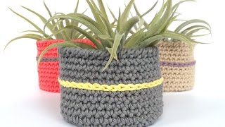 Episode 1  How to Crochet a Bowl for a Large Air Plant [upl. by Hultgren]