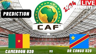 Cameroon vs DR Congo Live Stream CAF U20 Africa Nations Cup 2025 Qualifiers Commentary Score [upl. by Elocin]