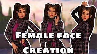 Avakin Life Female Face Creation  Female Face Ideas ✨ [upl. by Eatnahc]