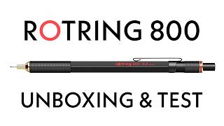 THE Rotring 800  Mechanical Pencil Unboxing amp Test [upl. by Delanie104]