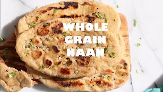 Whole Wheat Naan Bread Amazing 100 Whole Grain Naan  VEGAN RICHA RECIPES [upl. by Tace]