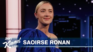 Saoirse Ronan on Almost Being in Barbie Losing at the Oscars amp Delivering Baby Lambs in Scotland [upl. by Ahsien]