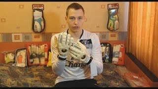 Обзор вратарских перчаток Uhlsport Fangmaschine Absolutgrip Surround от Gloves N Kit [upl. by Sollie309]