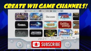 How to Install Wii Game Channels on the main menu on your wii [upl. by Teews]